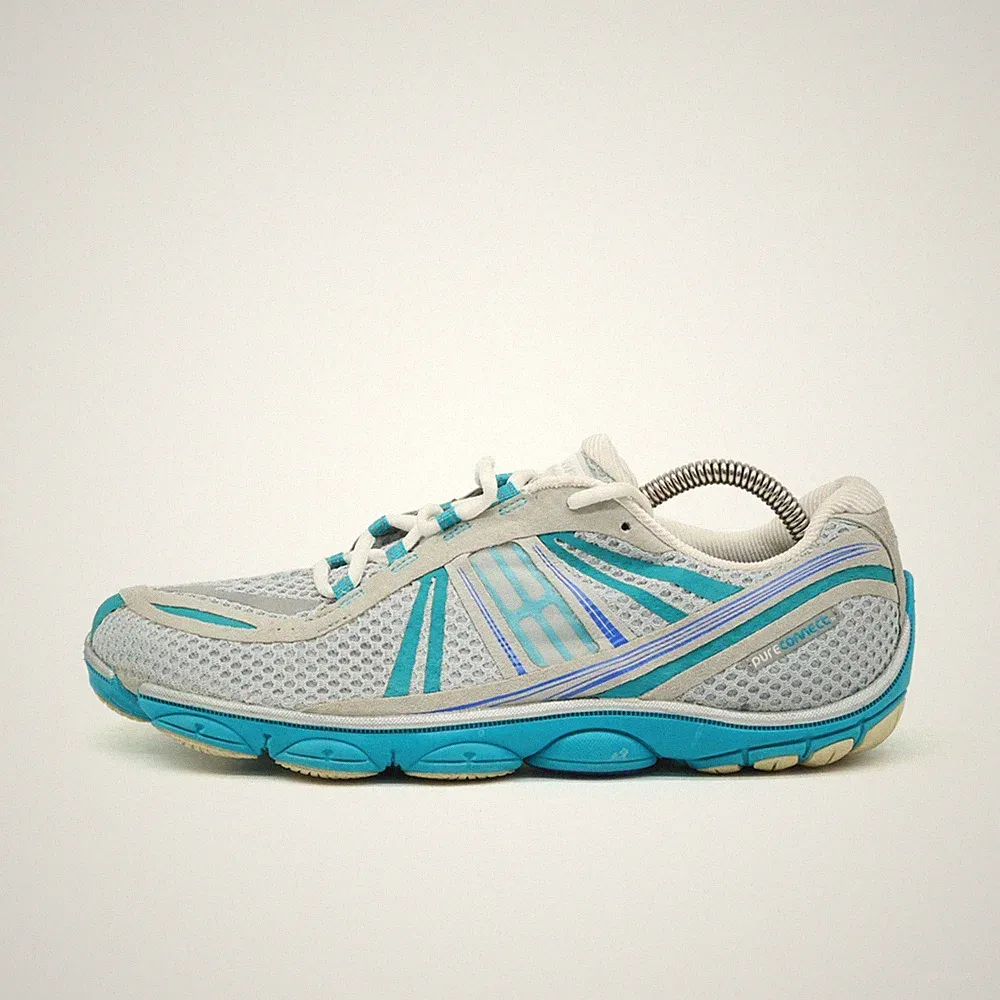Brooks Damen PureConnect Schuhe Weiß/Türkis Mesh PureProject Laufschuhe EU 43