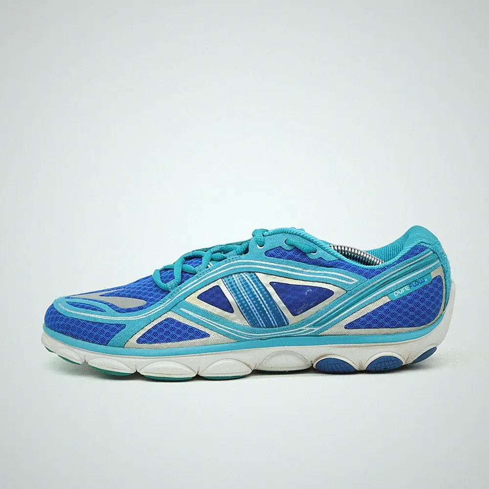 Brooks Damen PureFlow Sportschuhe Türkis Blau Mesh Low-Top Laufschuh EU 43
