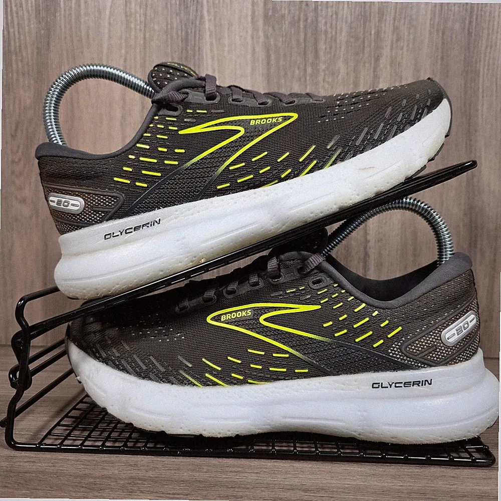 Brooks Damen Sportschuhe Größe 5,5 UK Glycerin GTS 20 Black Volt Straßenlaufschuhe