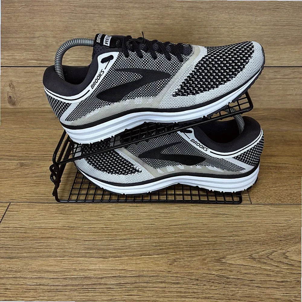 Brooks Damenschuhe Größe UK 6 Revel Running Mesh schwarz weiß Mesh Turnschuhe