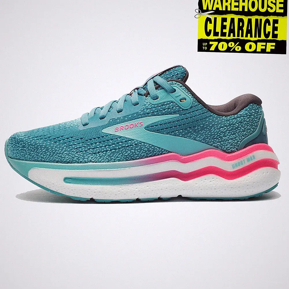 Brooks Ghost Max 2 Damen Laufschuhe Performance Workout Road Trainer Grün