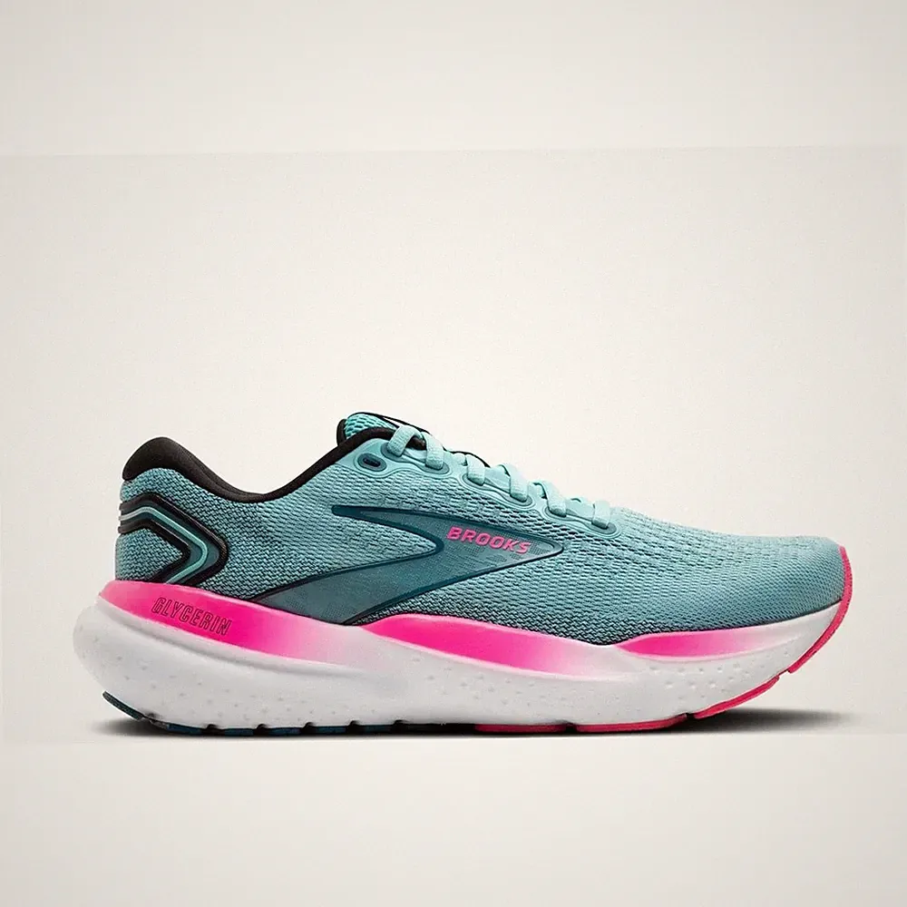 Brooks Glycerin 21 Women marrocean aqua pink Laufschuhe Joggingschuhe