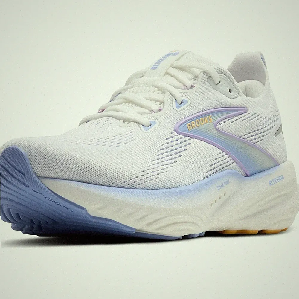 Brooks Glycerin 22 - Laufschuh Damen / Gr. 39,5 / white/blue heron/apricot