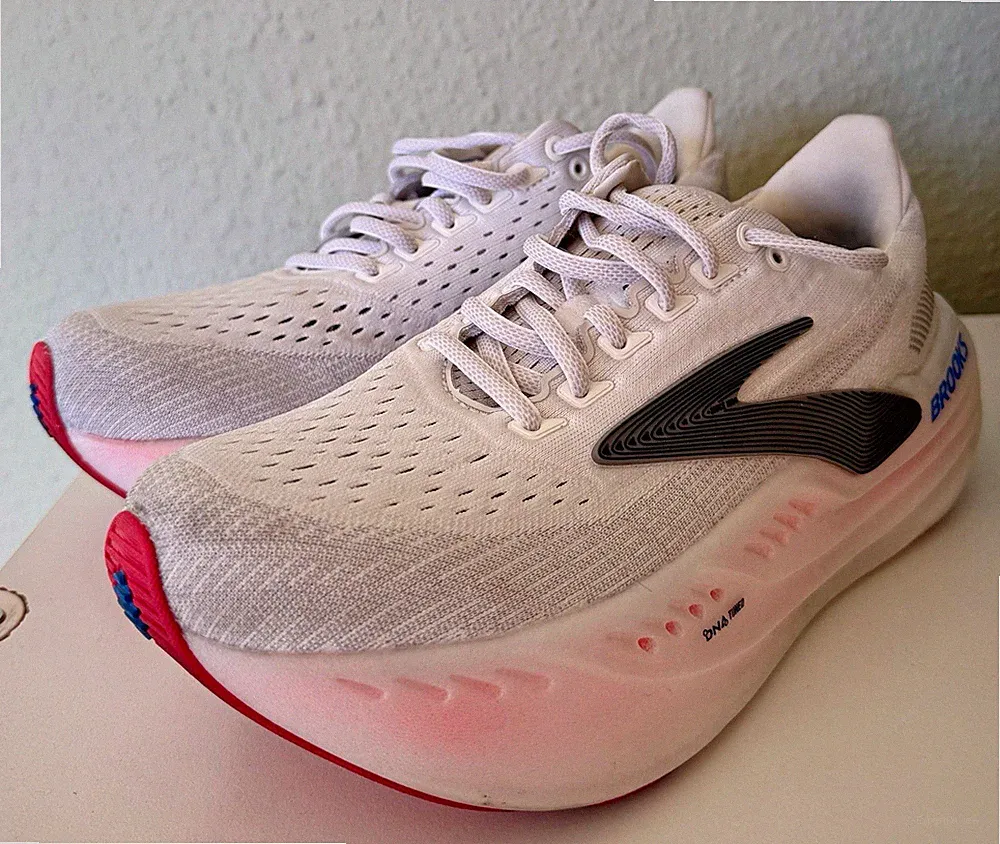 Brooks Glycerin Max Damen Laufschuhe Sneaker atmungsaktiv Mesh weiß/rosa Gr.40