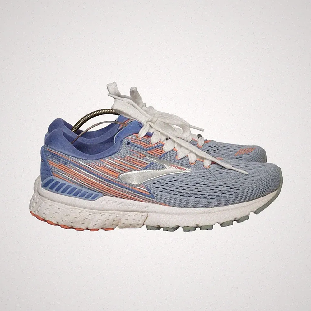 Brooks, Laufschuhe, Größe: 38 1/2, Blau/Orange/Weiß, Damen #RMH