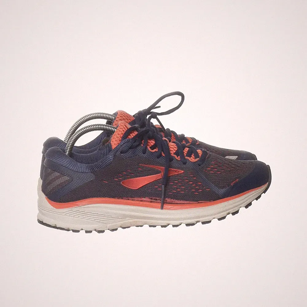 Brooks, Laufschuhe, Größe: 38 1/2, model: aduro, Blau/Orange, Damen #I9Y