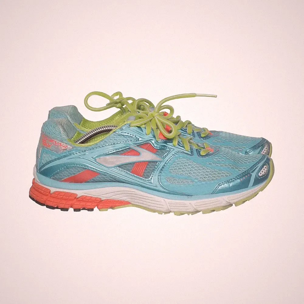 Brooks, Laufschuhe, Größe: 40 1/2, Ravenna, Blau/Gelb/Mehrfarbig, Damen #CI1