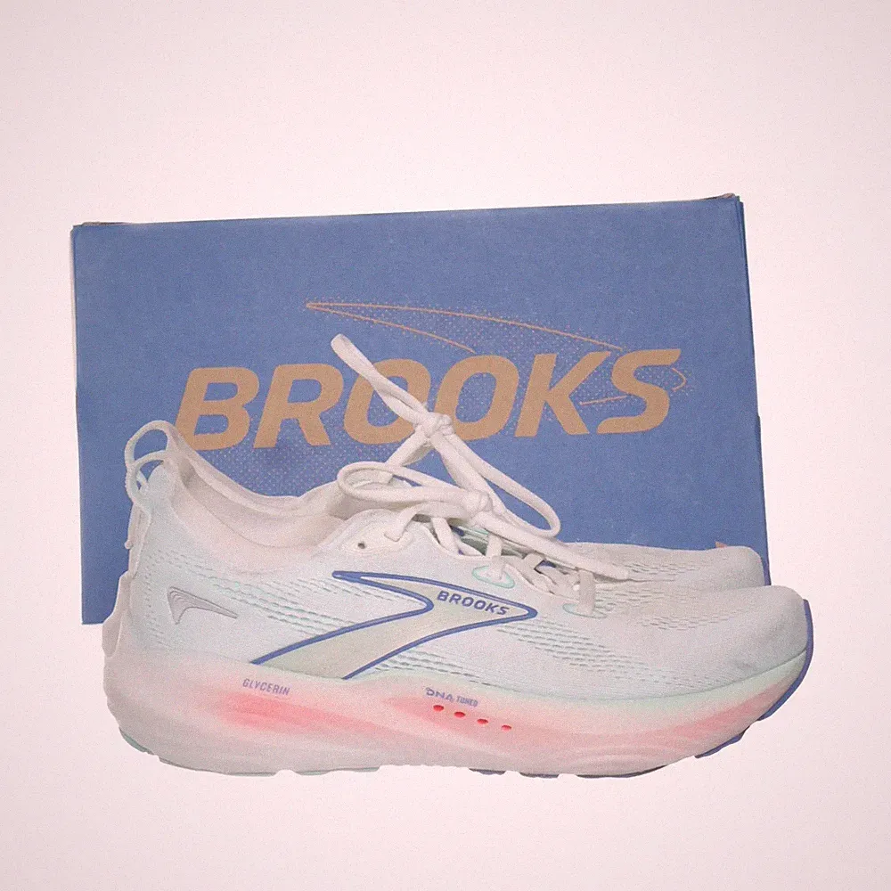 Brooks, Laufschuhe, Größe: 41, Weiß/Blau/Grün, Damen #lsW