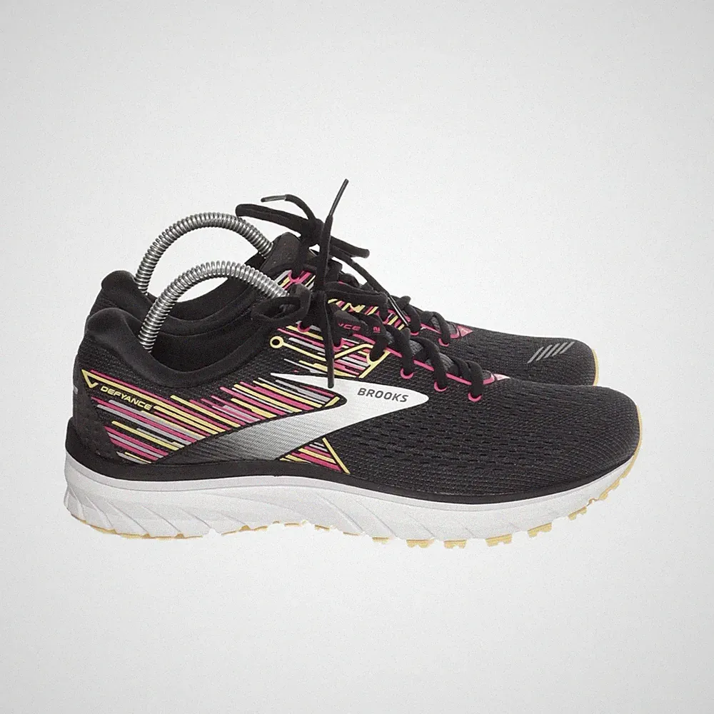 Brooks, Laufschuhe, Größe: 42, Schwarz/Pink/Gelb, Damen #22O
