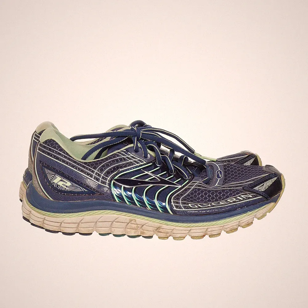 Brooks, Laufschuhe, Größe: 43, Glycerin, Blau/Grün/Weiß, Damen #Rwc