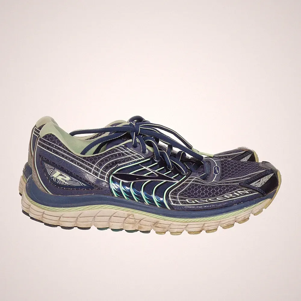 Brooks, Laufschuhe, Größe: 43, model: glycerin, Blau/Grün/Weiß, Damen #Rwc