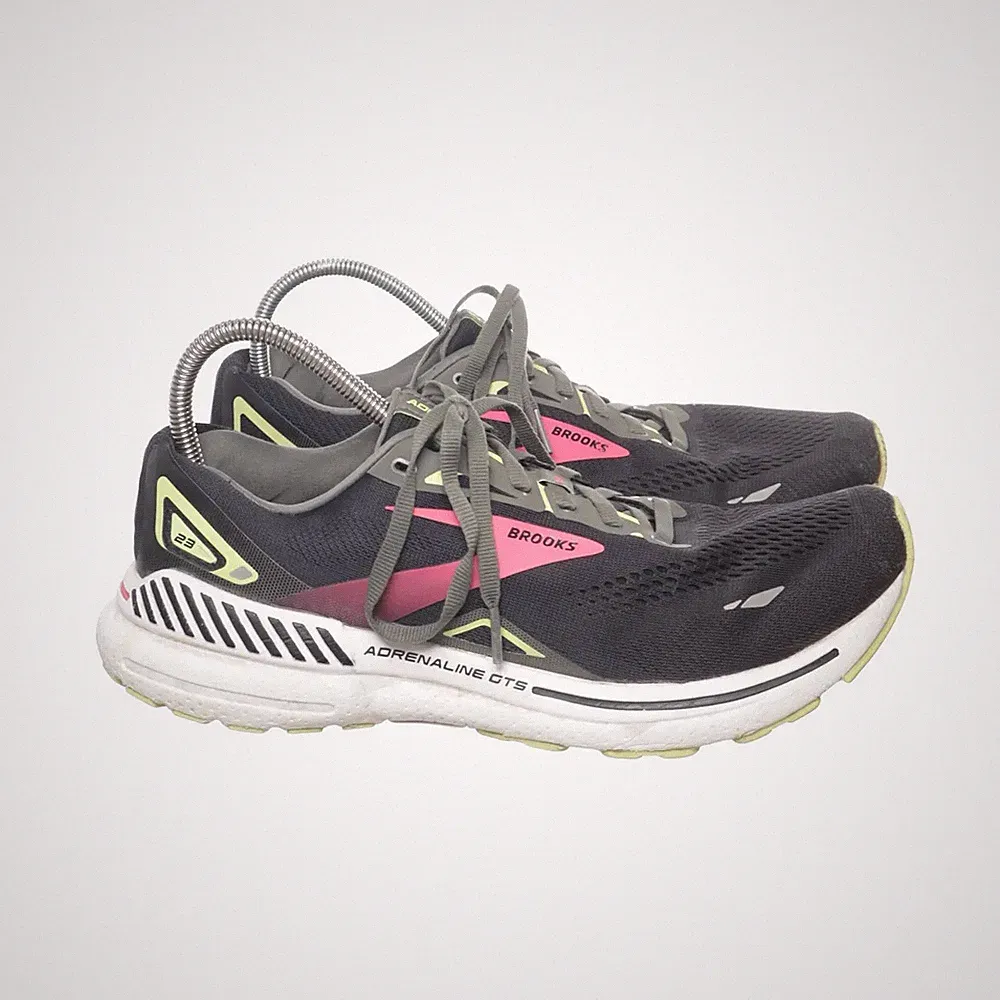 Brooks, Laufschuhe, Größe: 44 1/2, Schwarz/Pink/Mehrfarbig, Damen #8XK