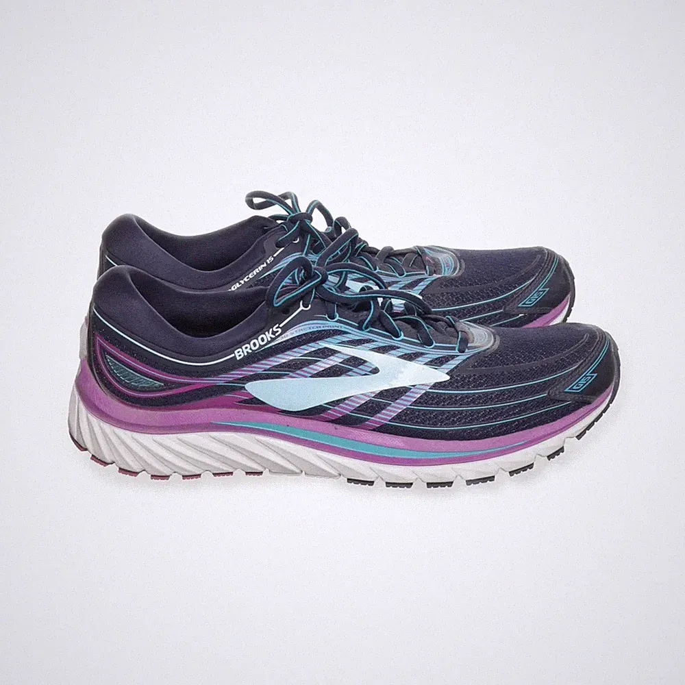 Brooks, Laufschuhe, Größe: 44, Blau/Lila/Türkis, Damen #YIr