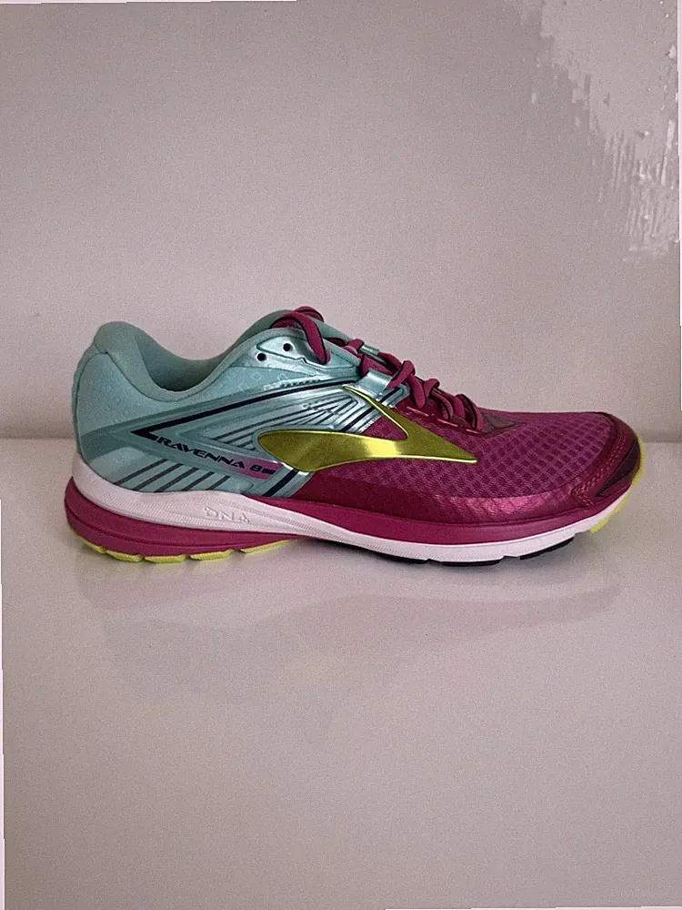 Brooks Ravenna 8 Damen Laufschuhe Gr. 38,5 UK 5.5 Pink/Türkis Running Schuhe