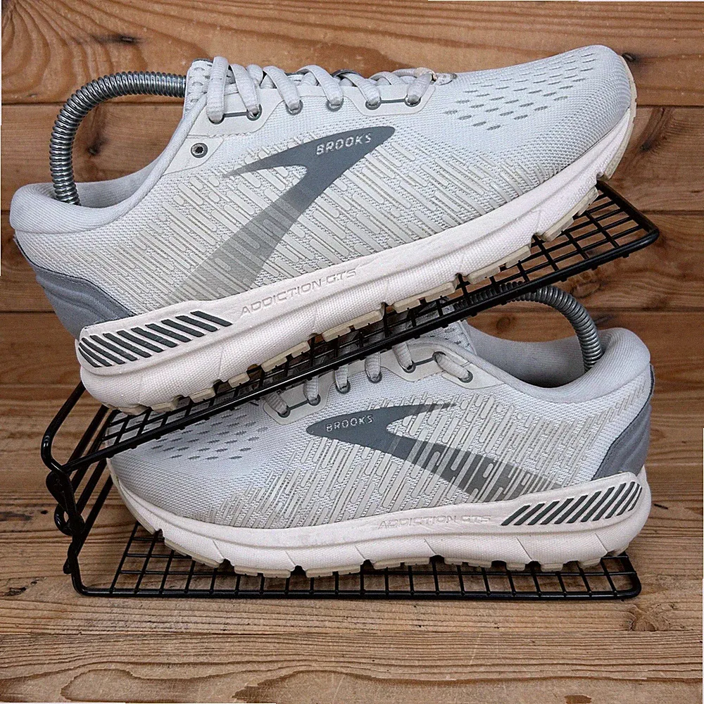 Brooks Turnschuhe Damen Größe UK 6 Addiction 15 Weite Beige Straßenlaufschuhe