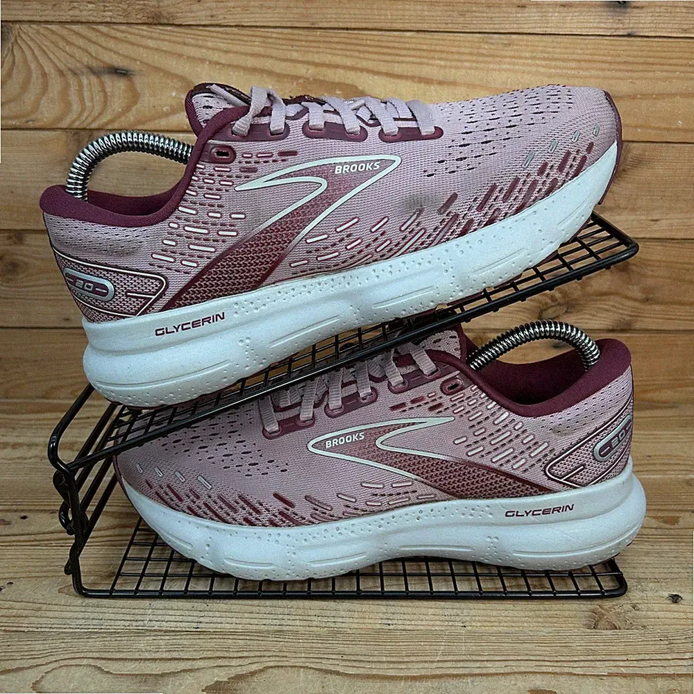 Brooks Turnschuhe Damen Größe UK 6 Glycerin 20 rosa Straßenlauf gepolsterte Schuhe
