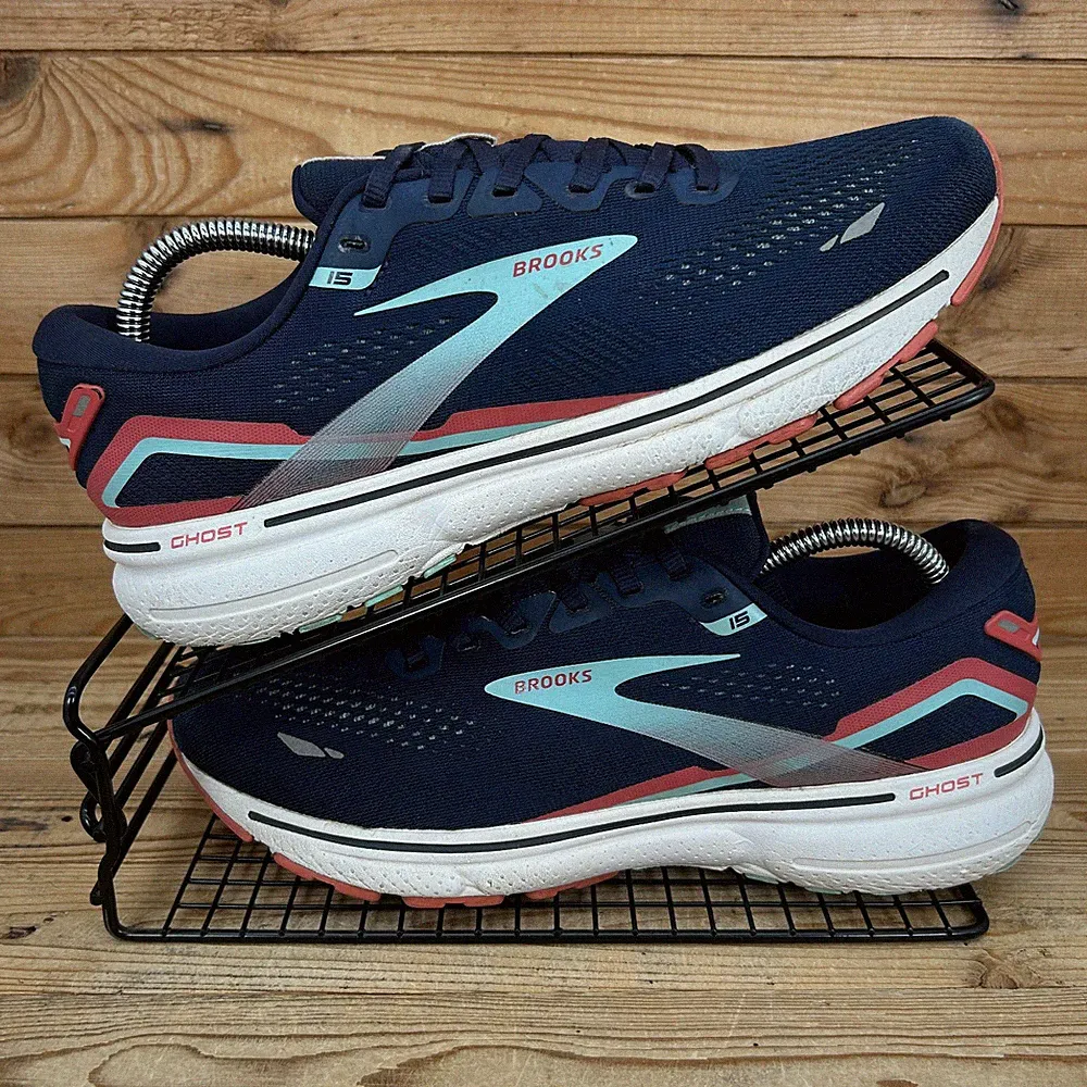 Brooks Turnschuhe Damen Größe UK 7,5 Ghost 15 blau marineblau peacoat Straßenlaufschuhe