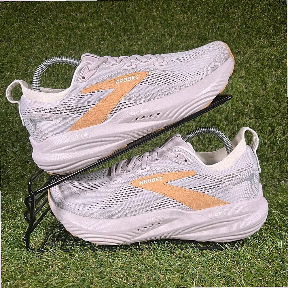 Brooks Turnschuhe Damen Größe UK 7,5 Glycerin GTS 22 grau gepolsterte Laufschuhe