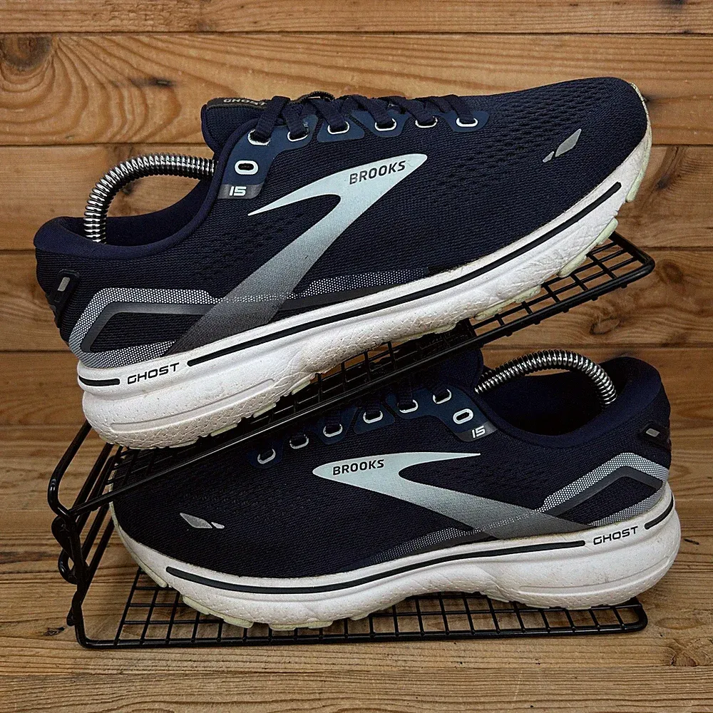 Brooks Turnschuhe Damen Größe UK 7 Ghost 15 Weite Peacoat Blau Straßenlaufschuhe