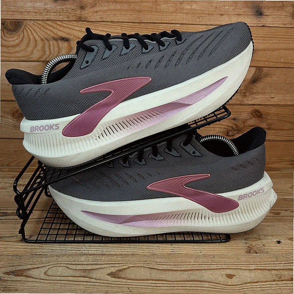 Brooks Turnschuhe Damen Größe UK 9 Glycerin Max 2 grau pink Straßenlaufschuhe