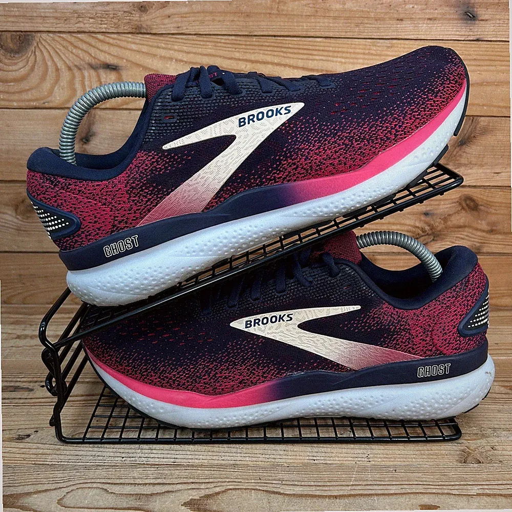 Brooks Turnschuhe Damengröße UK 8,5 Ghost 16 Peacoat himbeere Straßenlaufschuhe