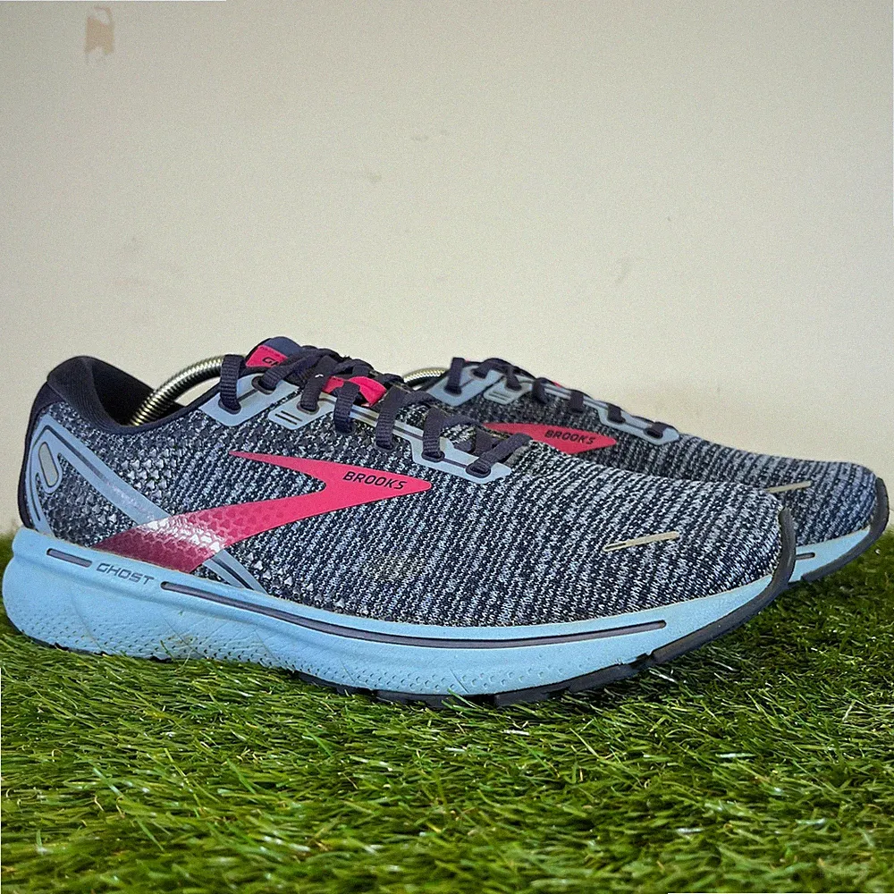 Brooks Turnschuhe Größe 10 Damen blau Ghost 14 Komfort Walking Laufschuhe