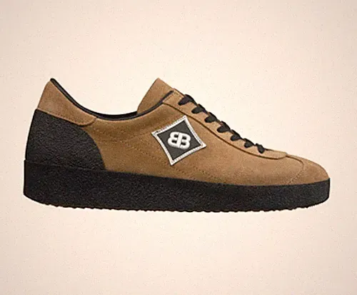 BRÜTTING ASTROTURFER Laufschuh Sneaker MADE IN GERMANY braun Velour 102404