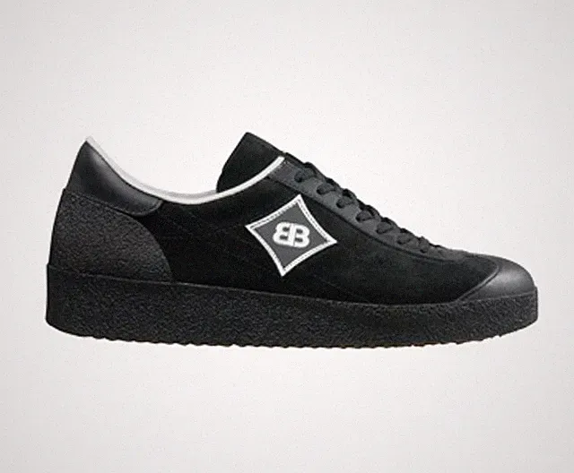 BRÜTTING ASTROTURFER Laufschuh Sneaker Schnürschuh Velour schwarz 102403