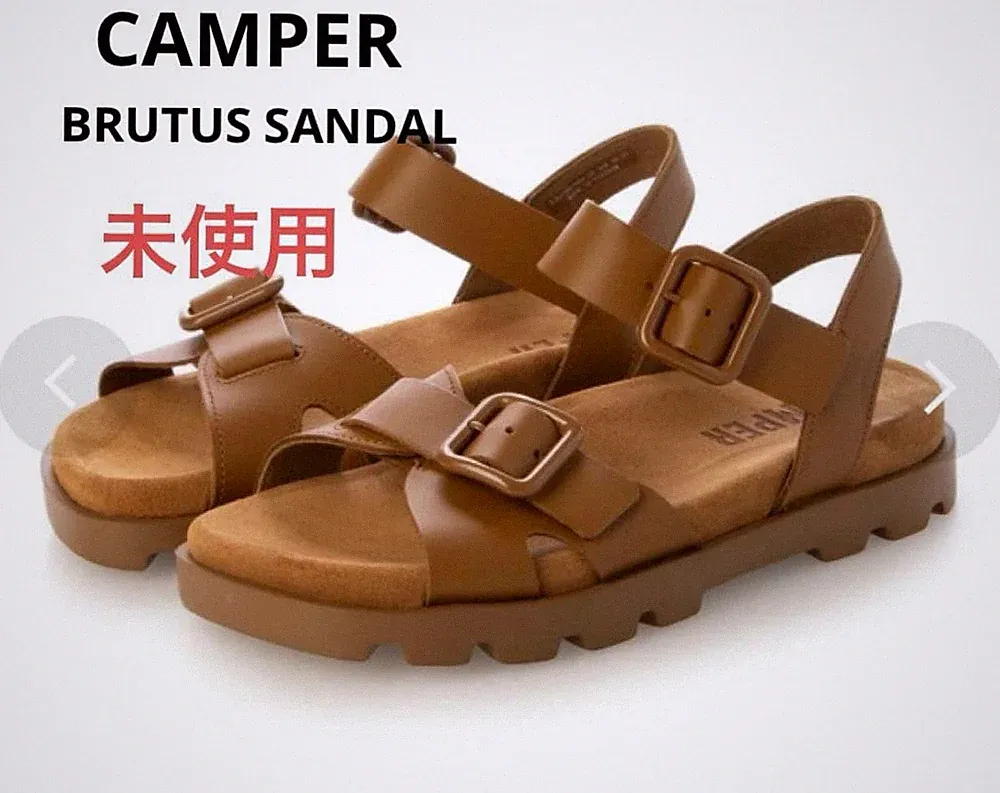 CAMPER Brutus Sandale Damen US8/25cm Braun Neu Sommerschuhe