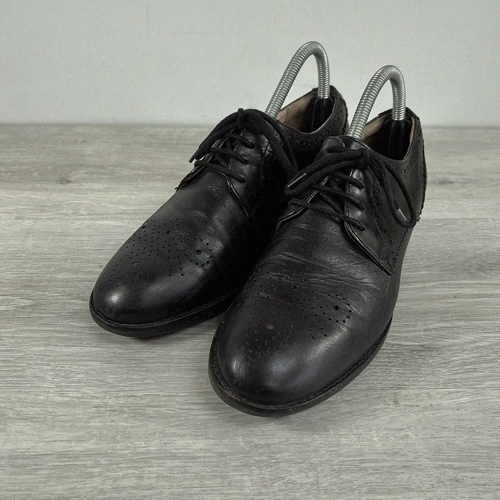 Clarks Cushion Plus Damenschuhe UK 5,5 D schwarz Leder Schnürschuhe Smart Freizeit