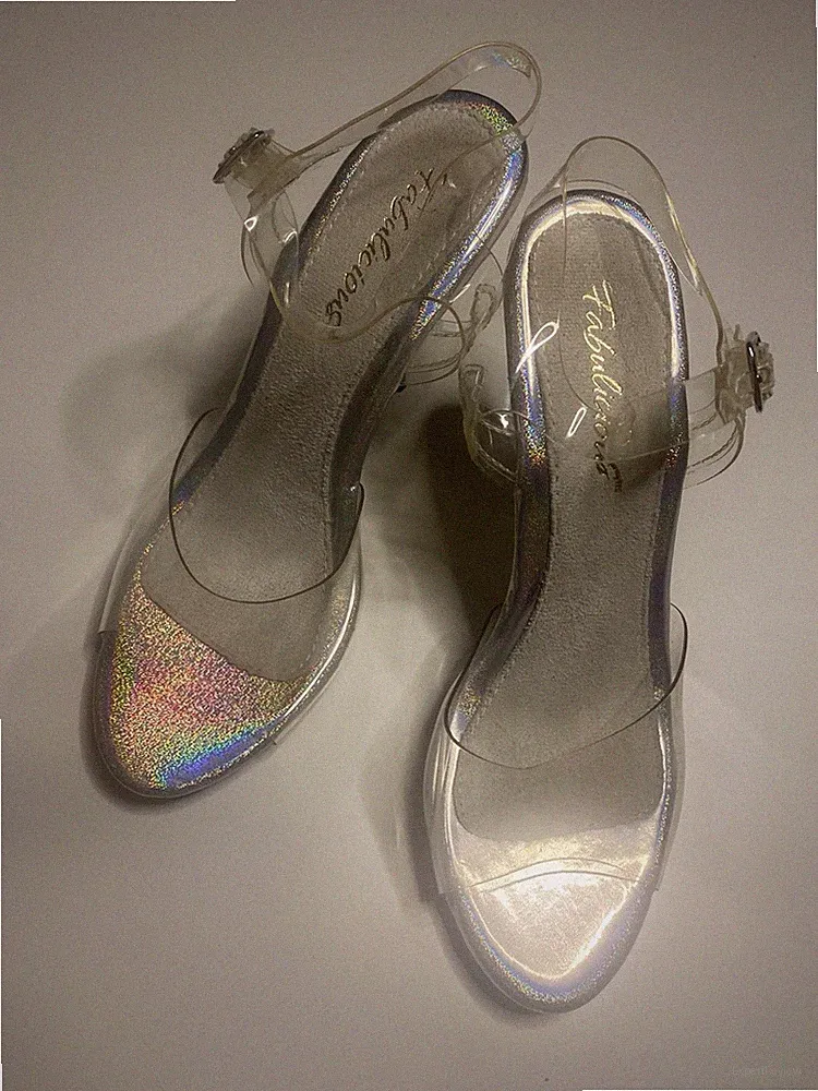 Clear Wettkampf Bodybuilding Heels Damen Schuhe