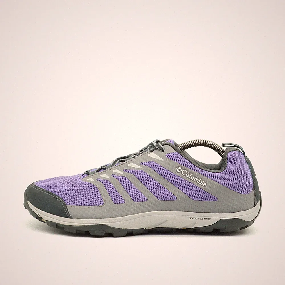 Columbia Damen YL5353-527 Laufschuhe EU 40,5 Lila Grau Mesh Synthetik Techlite