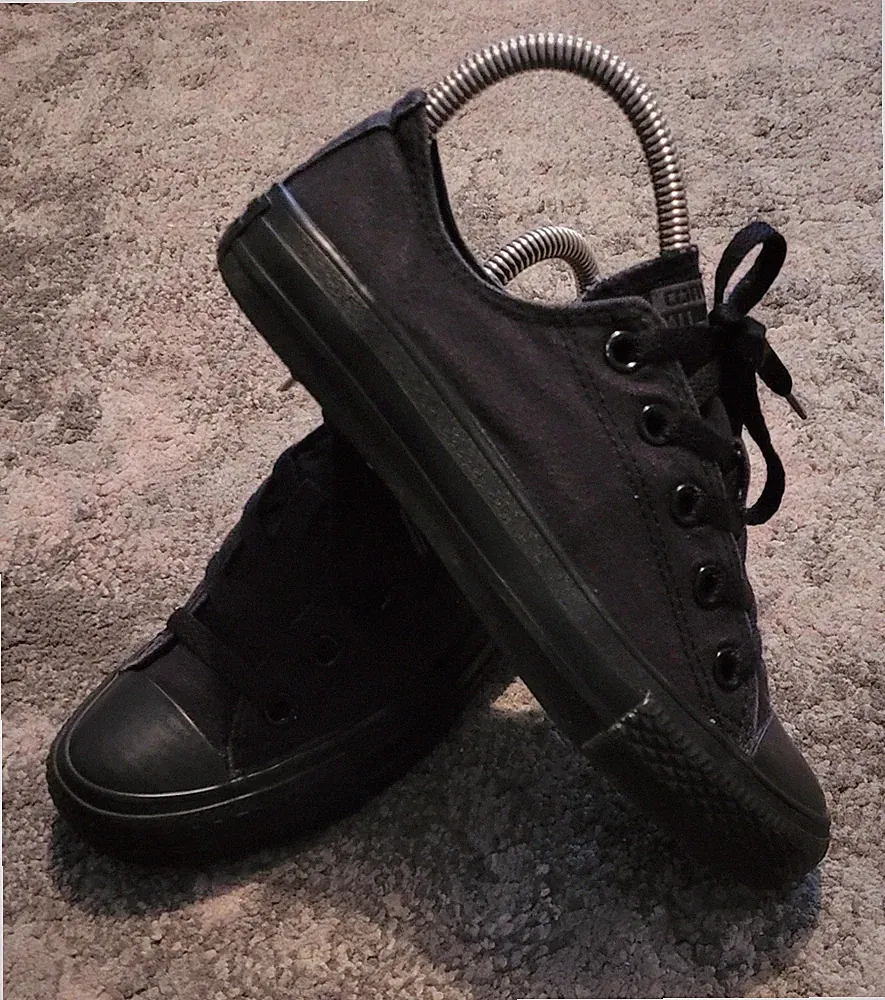 Converse Unisex All Star Classic Damen Herren Low Tops Sneaker Schuhe Schwarz UK 3