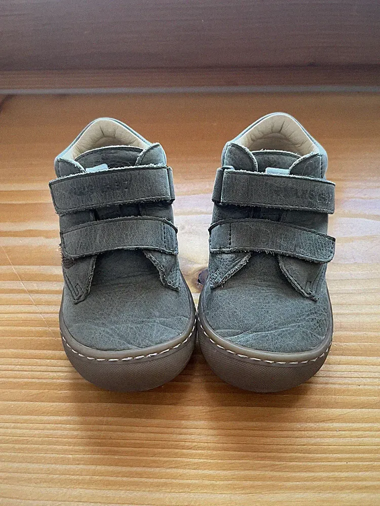 Däumling Kinder Lauflernschuhe Sneaker Gr. 21 Weite S MillitärGrün barfuss