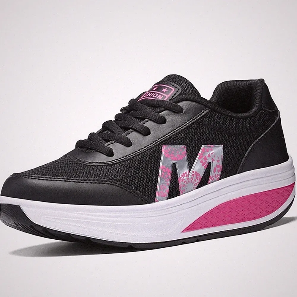 Schwarze Straßenlaufschuhe