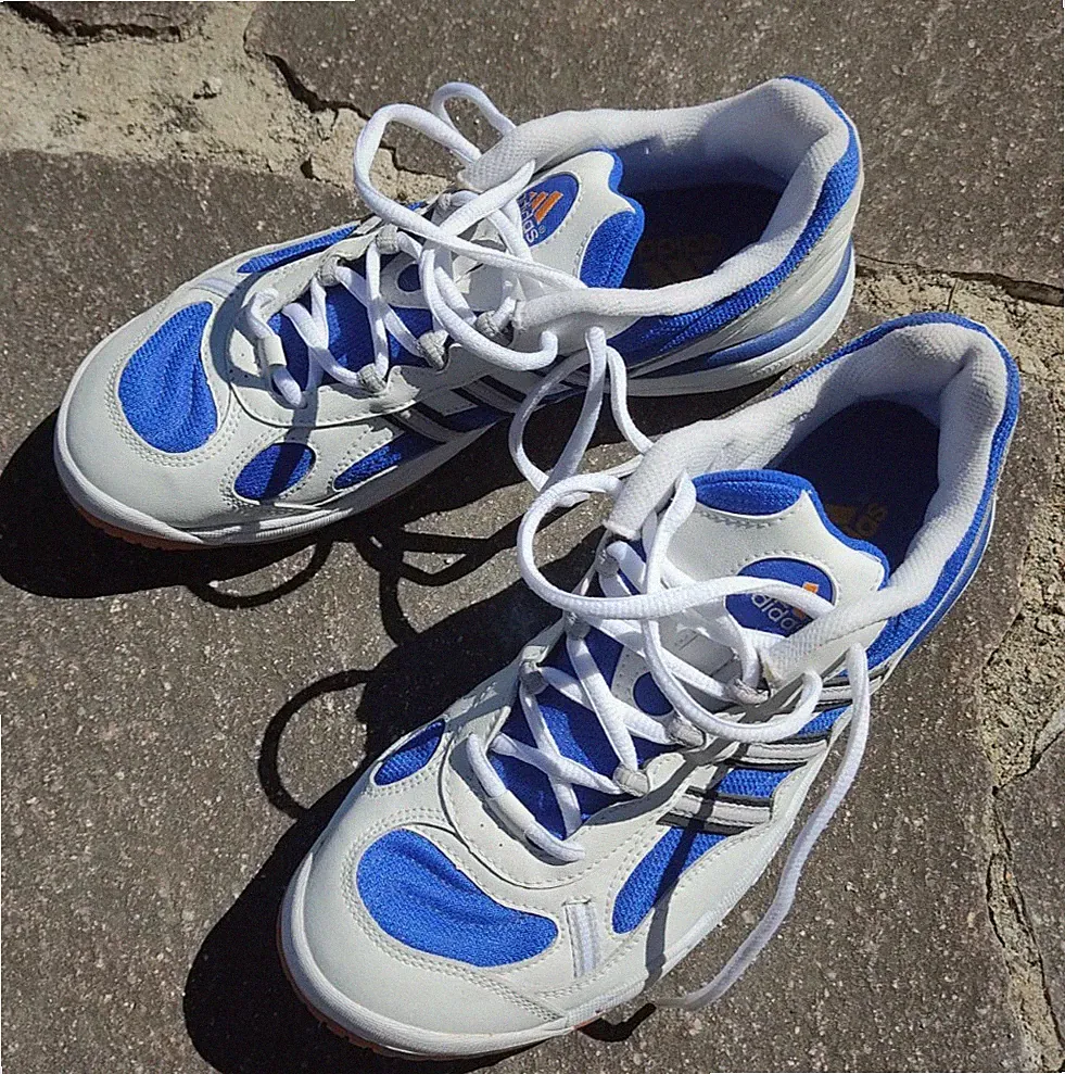 Damen Adidas Response CL Sneaker, Weiß-Blau zum Schnüren Größe 9 (42,5) NEU
