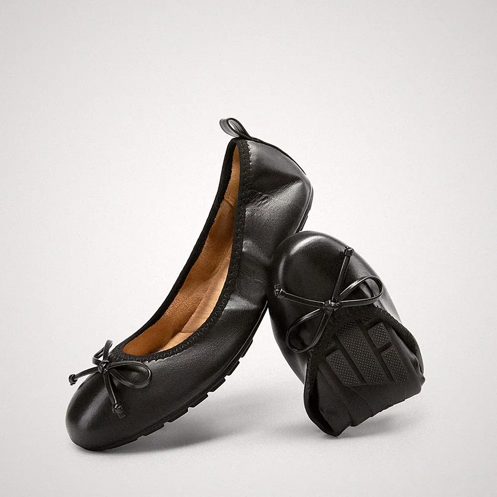 Damen Ballerinas Faltbare runder Zehenpartie Schuhe weiche Slipon Flachschuhe...