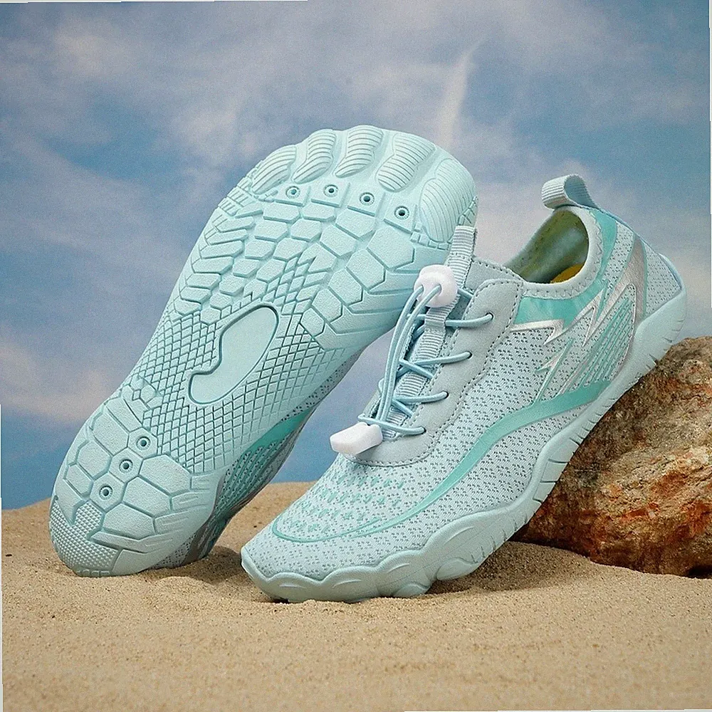 Damen Breiter Badeschuhe Herren Sportliche Wasserschuhe Laufschuhe