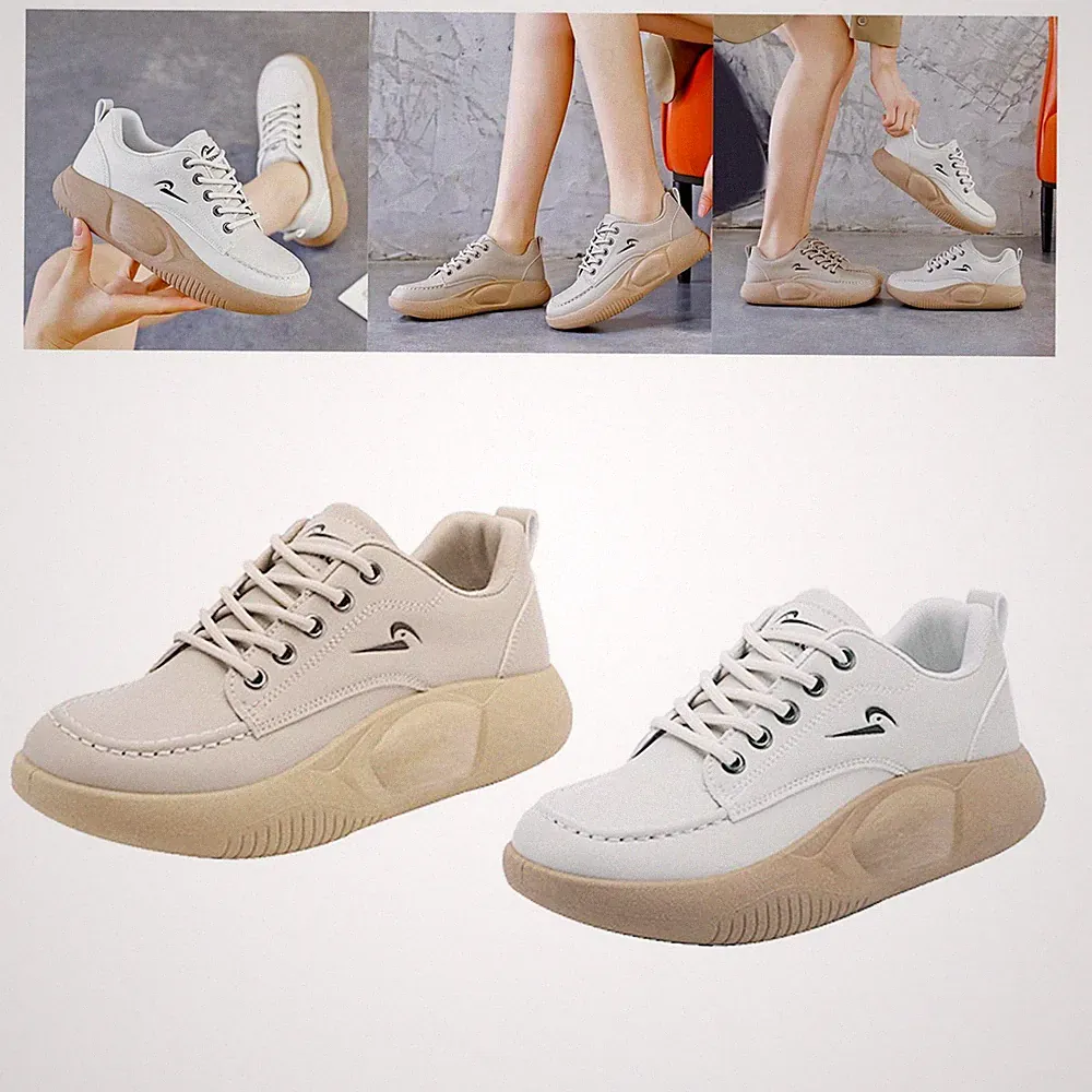 Damen Casual Sneakers Rutschfest Leicht Atmungsaktiv für Laufhosen Arbeit