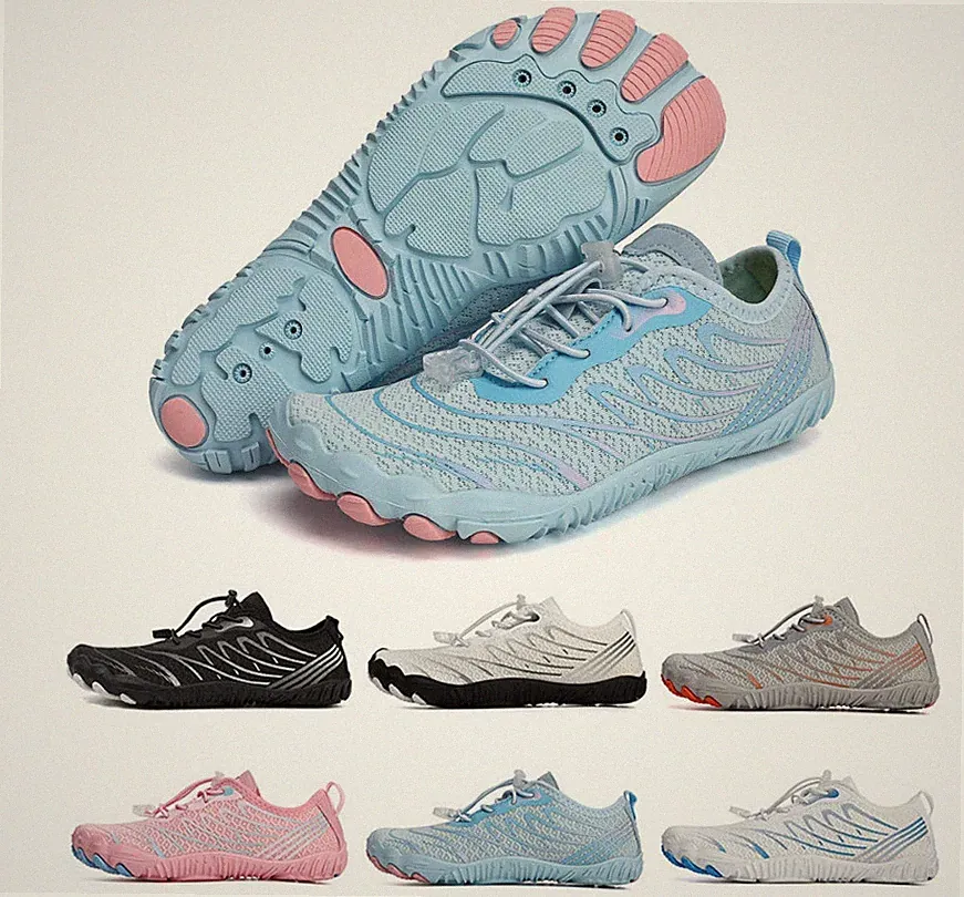 Damen Herren Barfußschuhe Traillaufschuhe Zehenschuhe Schwimmschuhe Strandschuhe
