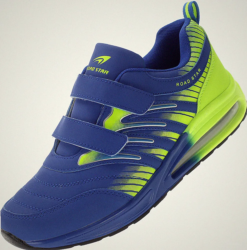 Damen Herren Sportschuhe Laufschuhe Sneaker Klettschuhe Turnschuhe Blau Grün