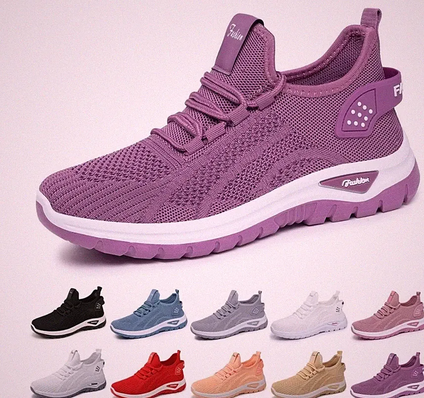 Damen Laufschuhe Atmungsaktiv Sneaker Leichtgewichts Turnschuhe Freizeitschuhe