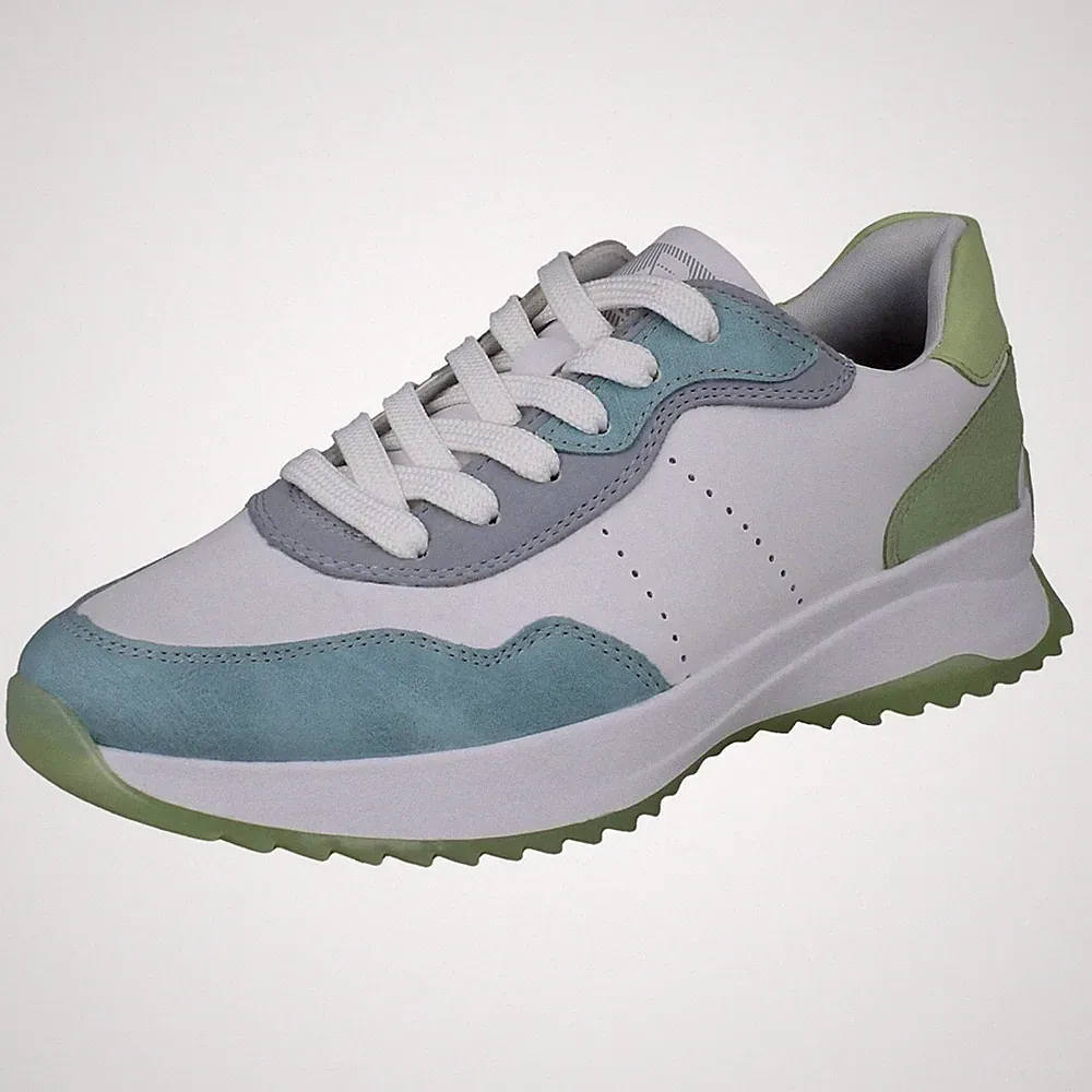 Damen Rieker Weiches Leder Laufschuhe Sport Abnehmbare Einlegesohlen W1308