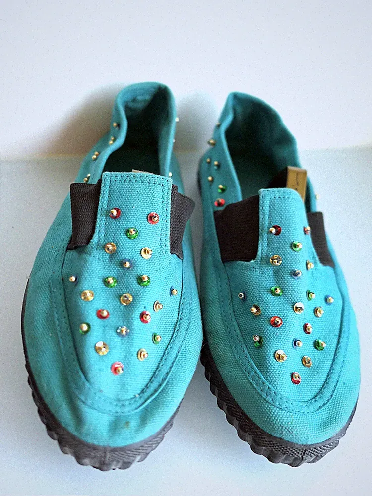 Damen-Schuhe, stabil, aus Stoff, Gr. 36