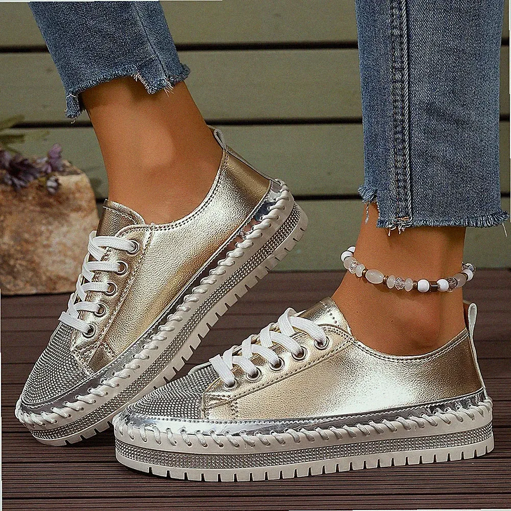 Damen Sneaker Canvas Schnürer Sportschuhe Laufschuhe Freizeitschuhe Turnschuhe