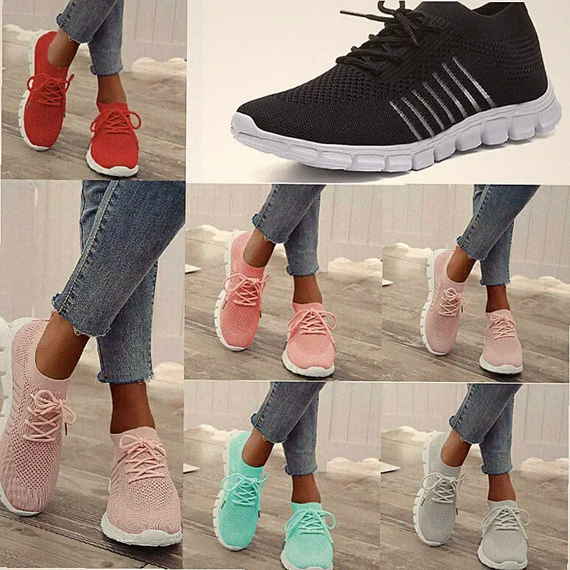 Damen Sneaker Slip On Turnschuhe Laufschuhe Freizeit Schuhe Sportschuhe Socken