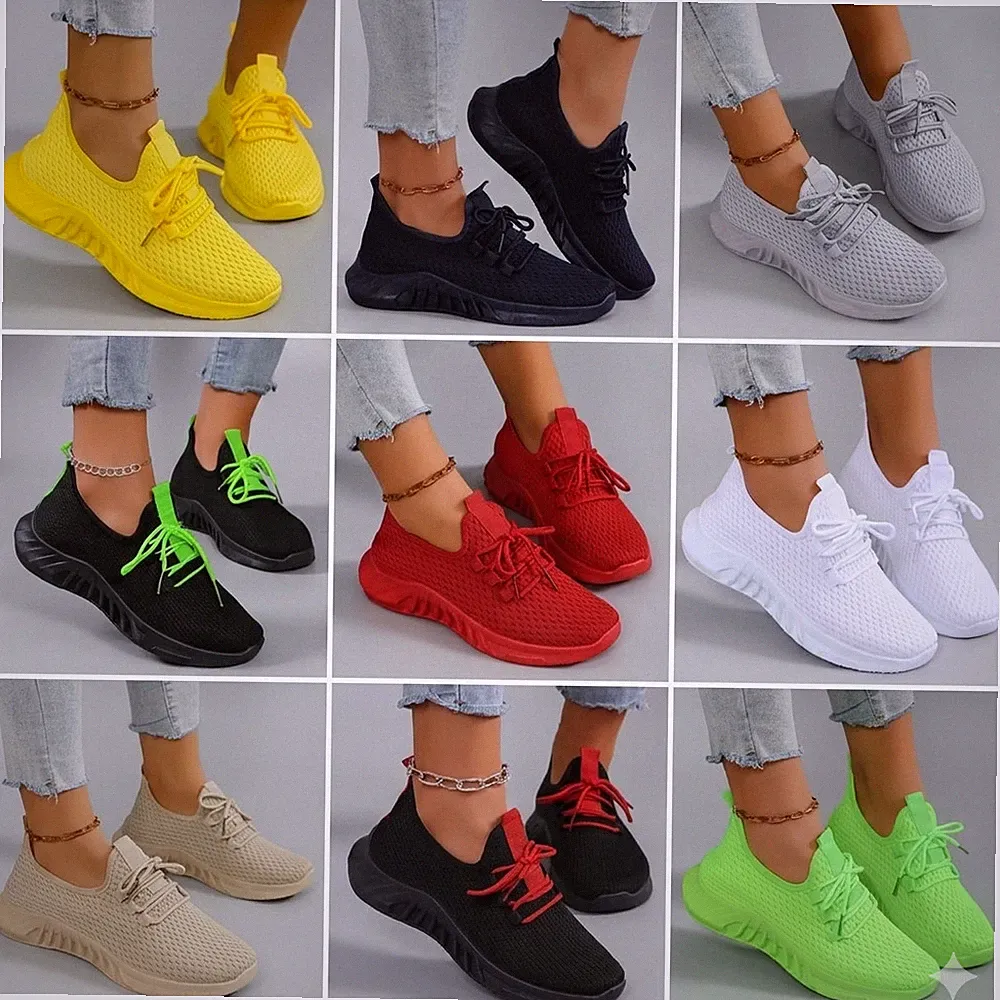 Damen Sneaker Slip On Turnschuhe Laufschuhe Sportschuhe Running Freizeit Schuhe