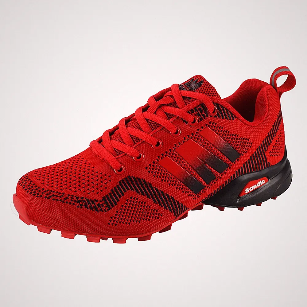 Damen Sneaker Sportschuhe Laufschuhe Turnschuhe Runners Schnürer Rot 36 37 38 41