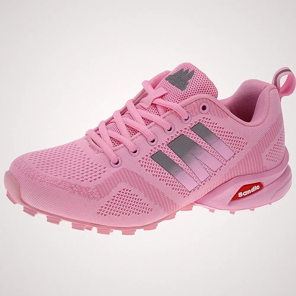 Damen Sneaker Sportschuhe Laufschuhe Turnschuhe Schnürer Running Rosa 36-41