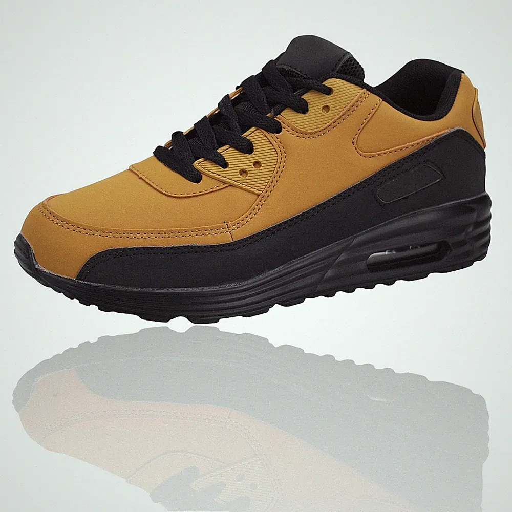 Damen Sneaker Sportschuhe Schnürer Schnürsneaker Laufschuhe Camel Schwarz 36-42
